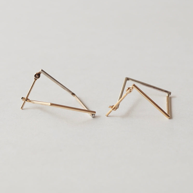 uM / PLY EARRINGS SQUARE L (um-pyP07_CM)