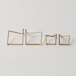 uM / PLY EARRINGS SQUARE L (um-pyP07_CM)