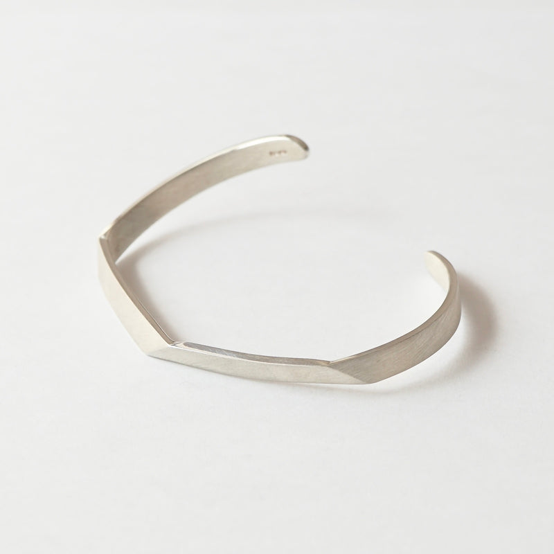 uM / FOLDING METAL SLIM BANGLE（um-fmB02_SV）