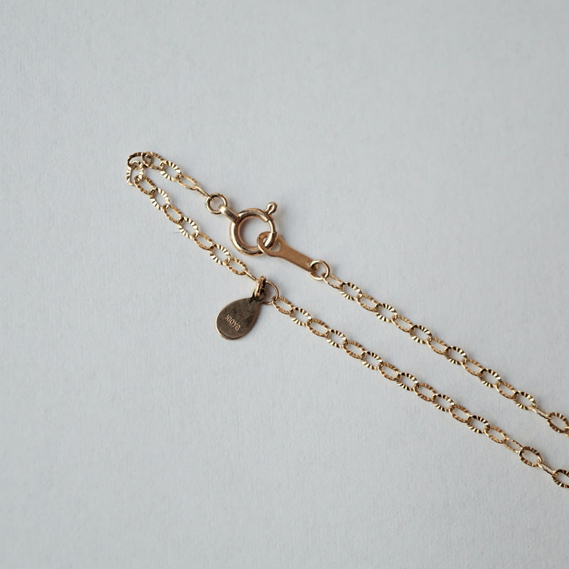 hatsuyume / necklace B K10YG white mother-of-mouth shell (n-0y-bs-wt)