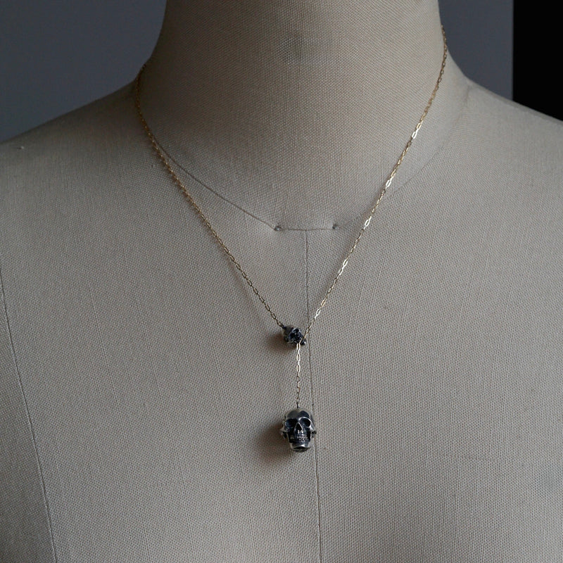 ELCAMI / Biting Skull Necklace（EN-153S/OX） – Fuligo / Fuligoshed