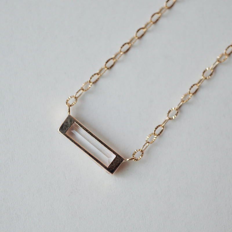 hatsuyume / necklace B K10YG crystal (n-0y-bs-qu)