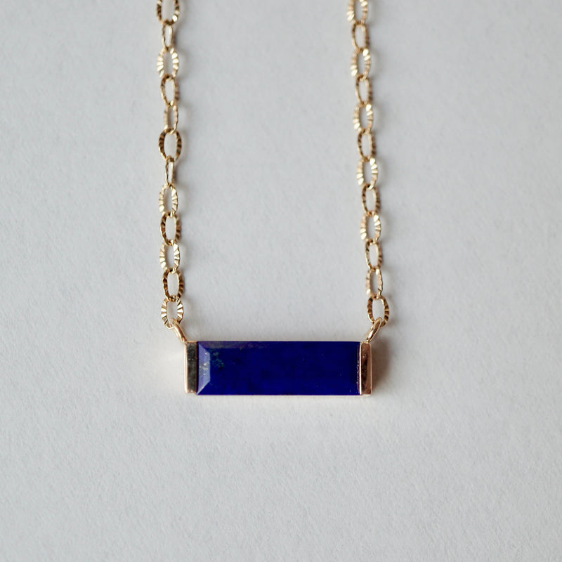 hatsuyume / necklace B K10YG Lapis Lazuli (n-0y-bs-rapi)