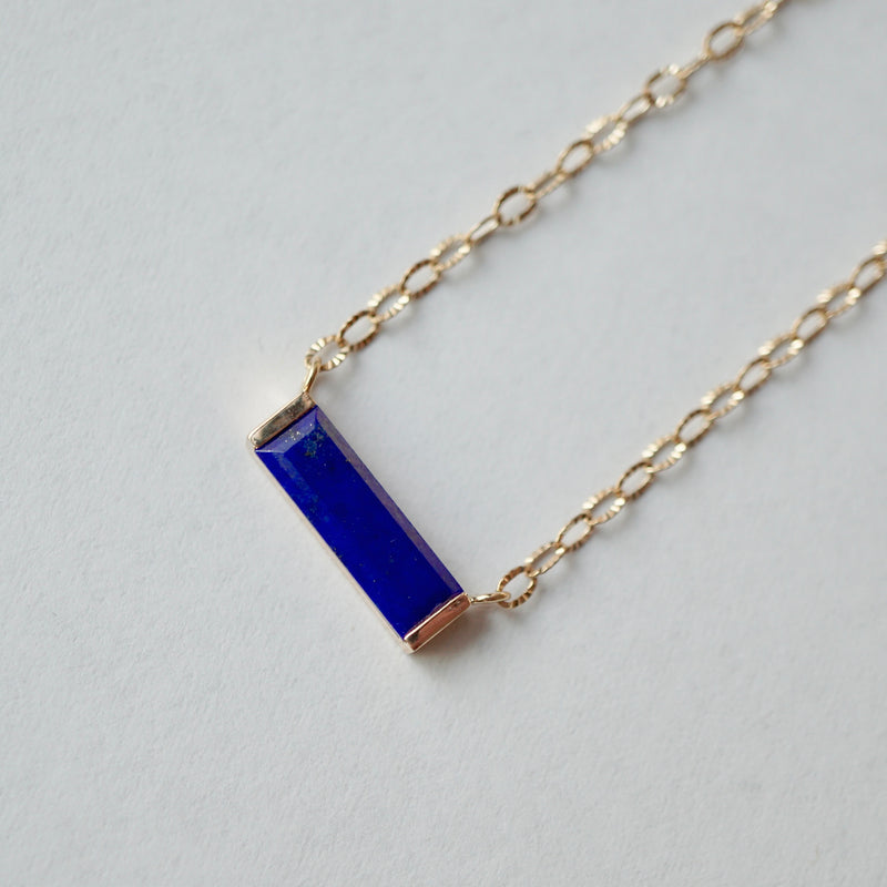 hatsuyume / necklace B K10YG Lapis Lazuli (n-0y-bs-rapi)