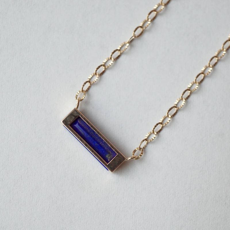 hatsuyume / necklace B K10YG Lapis Lazuli (n-0y-bs-rapi)