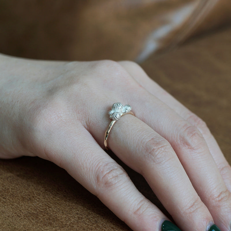 cocoon / "sea landscape ring" anemone S【custom-order Limited edition]