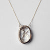 emme/Quartz 10K gold framed necklace (10K3032L)