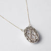 emme/Quartz 10K gold framed necklace (10K3032L)