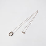 emme/Quartz 10K gold framed necklace (10K3032L)