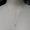 emme/Quartz 10K framed necklace (10K3032)