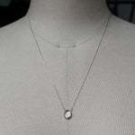 emme/Quartz 10K framed necklace (10K3032)
