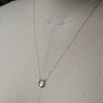 emme/Quartz 10K framed necklace (10K3032)