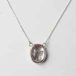 emme/Quartz 10K framed necklace (10K3032)