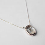emme/Quartz 10K framed necklace (10K3032)