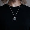 cocoon / open heart necklace プレナイト