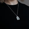 cocoon / open heart necklace プレナイト