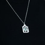 cocoon / open heart necklace プレナイト