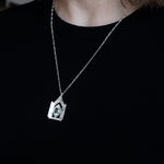 cocoon / open heart necklace プレナイト