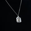 cocoon / open heart necklace ルチルクォーツ