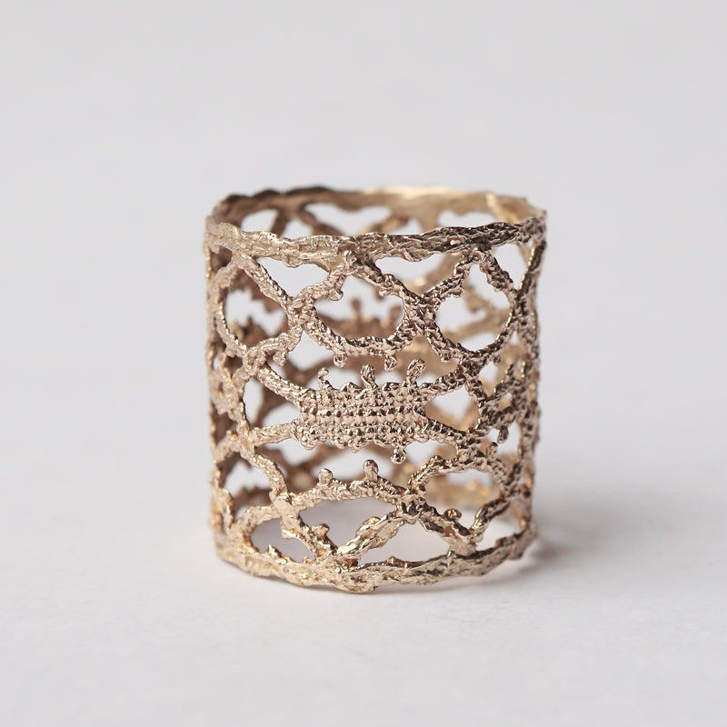 emme / K10 antique lace ring #14 (ORO5010H)
