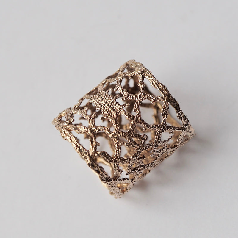 emme / K10 antique lace ring #14 (ORO5010H)