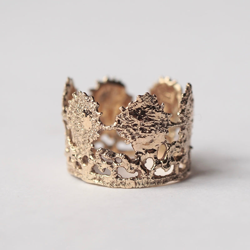 emme / K10 antique lace ring #7 (ORO5070)