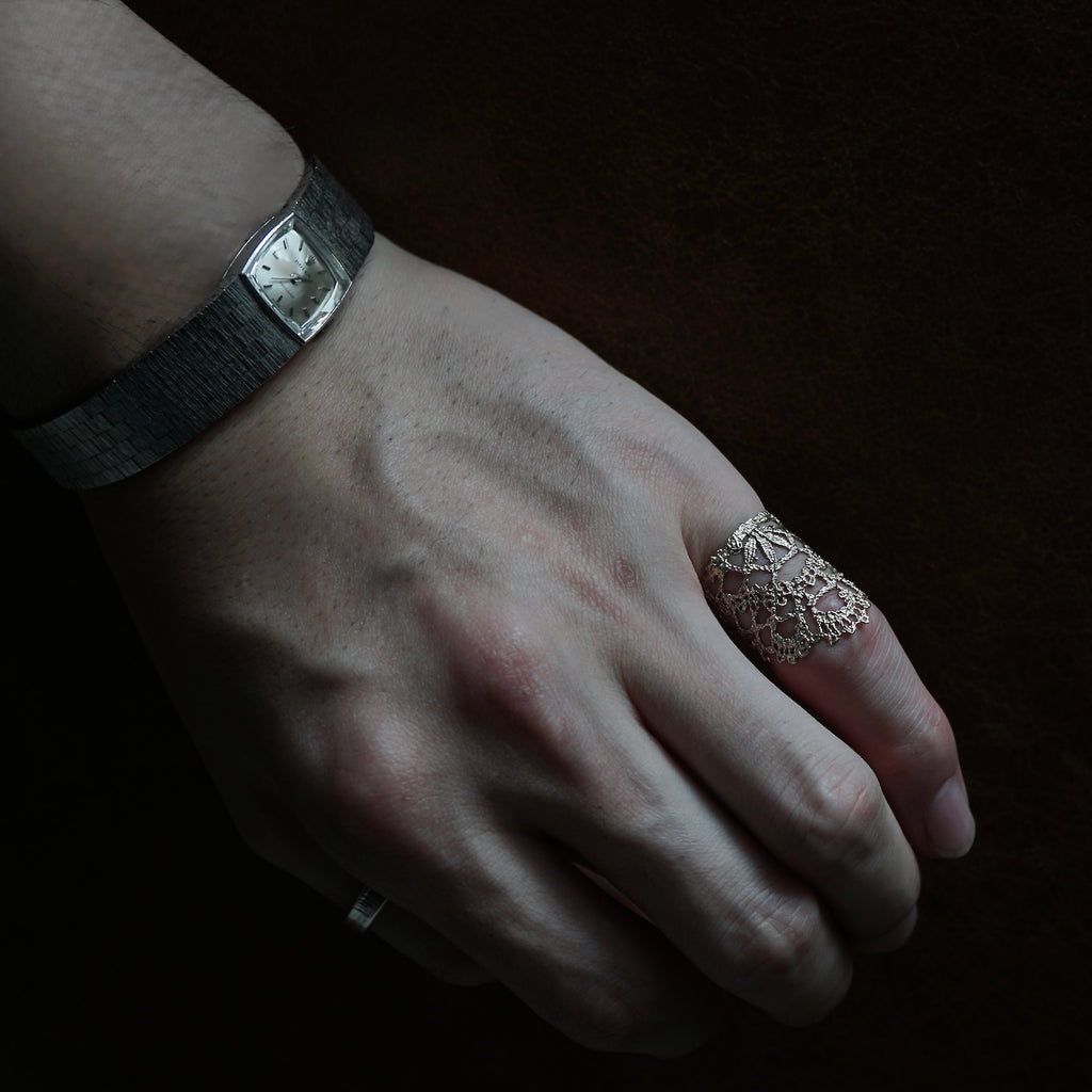 emme / K10 antique lace ring #7 (ORO5010B)