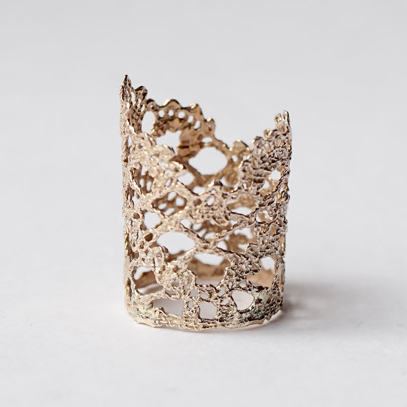 emme / K10 antique lace ring #7 (ORO5010B)
