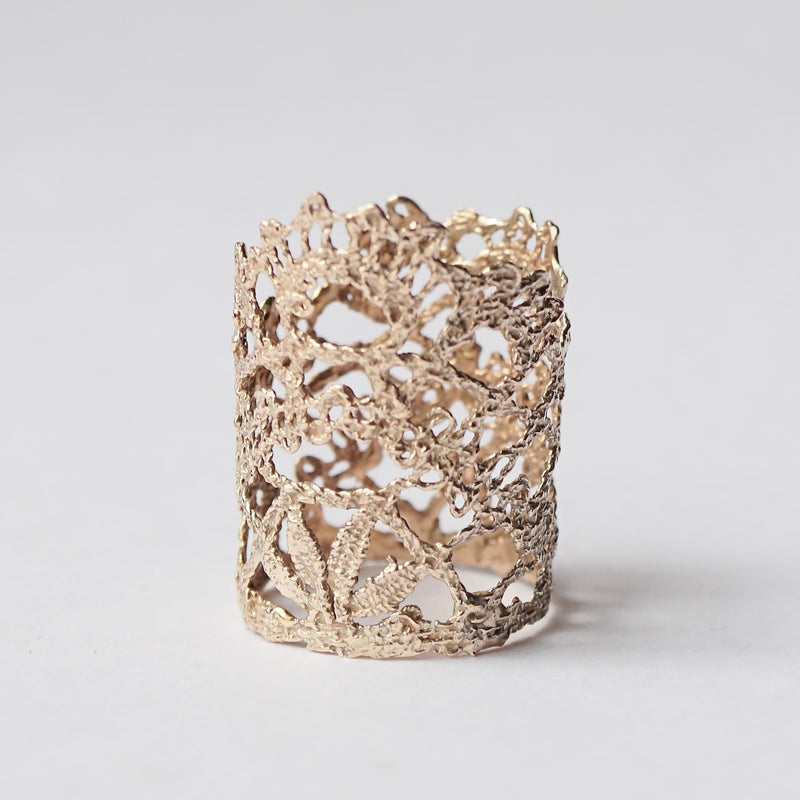 emme / K10 antique lace ring #7 (ORO5010B)