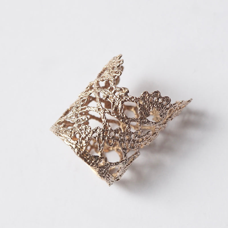emme / K10 antique lace ring #7 (ORO5010B)