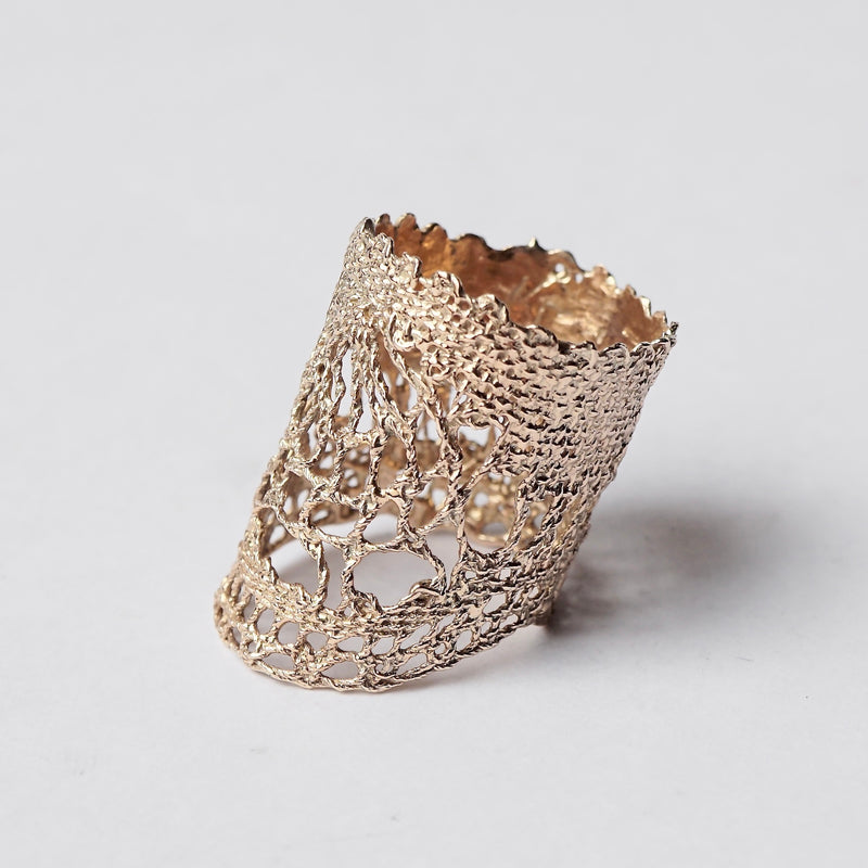 emme / K10 antique lace ring #14 (ORO5010K)