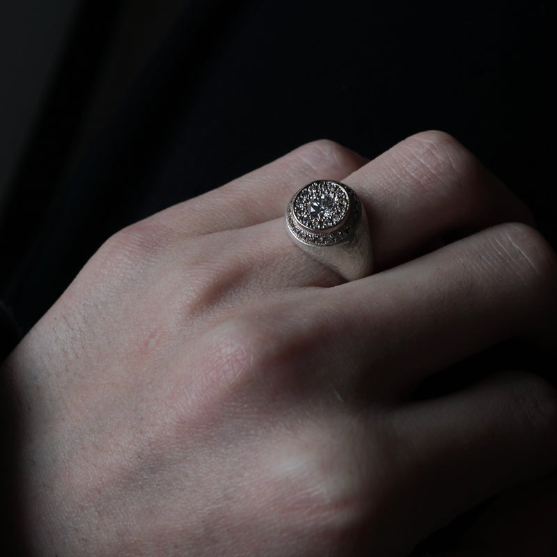 GERMEDEUR / Knight of the Round  Ring ブラウンダイヤ K18WG×SV