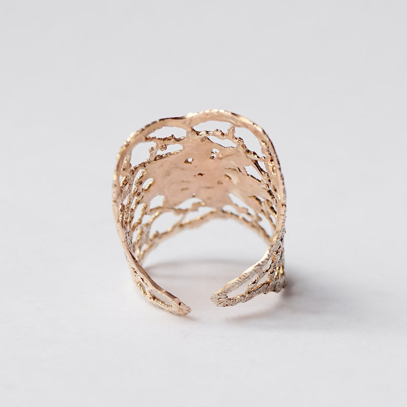 emme / K10 antique lace ring (ORO5010J)