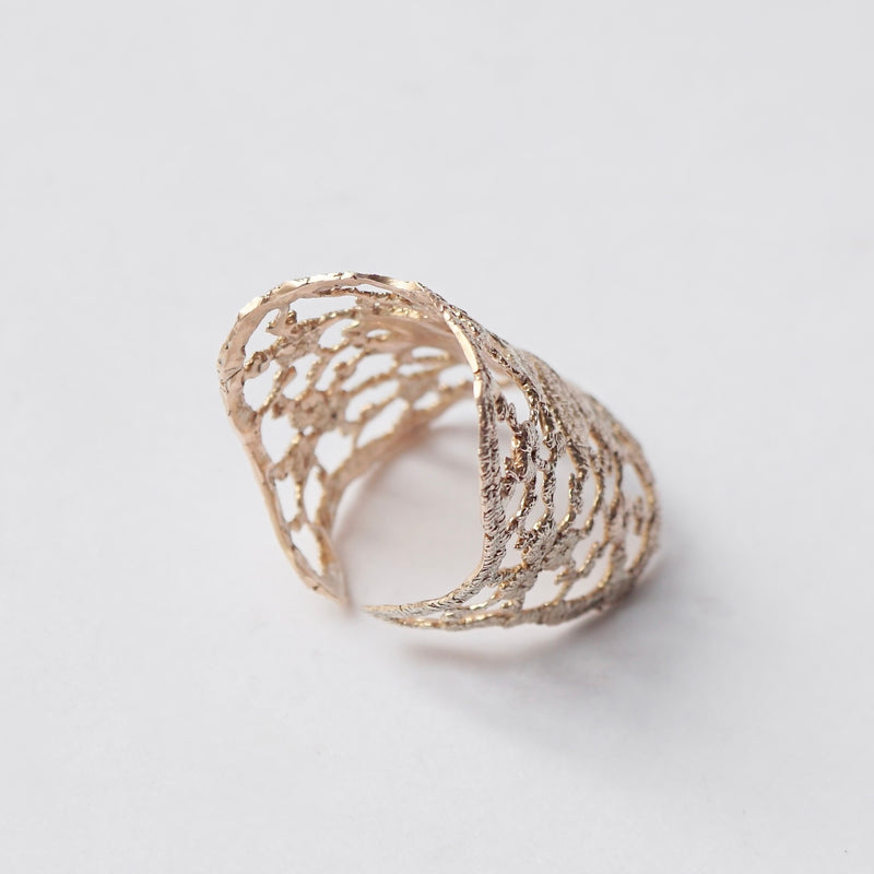 emme / K10 antique lace ring (ORO5010J)