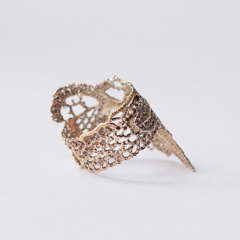 emme / K10 antique lace ring #14 (ORO5006)