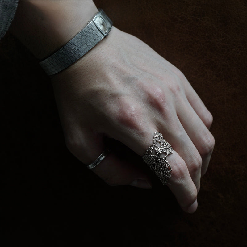 emme / K10 antique lace ring #14 (ORO5006)