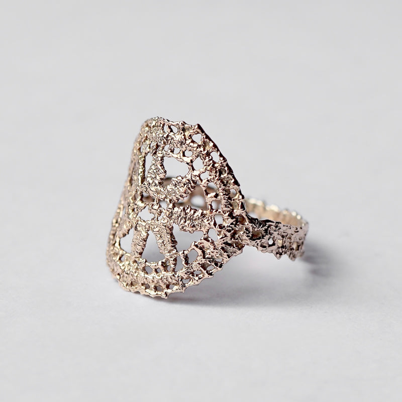 emme / K10 antique lace ring #16.5 (ORO5010A)