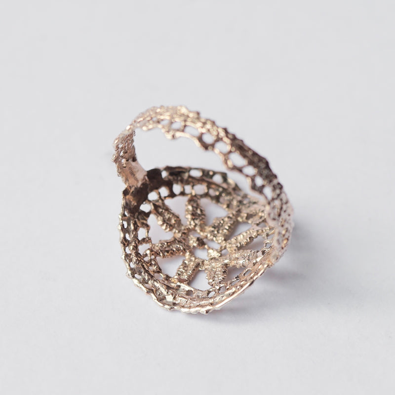 emme / K10 antique lace ring #16.5 (ORO5010A)