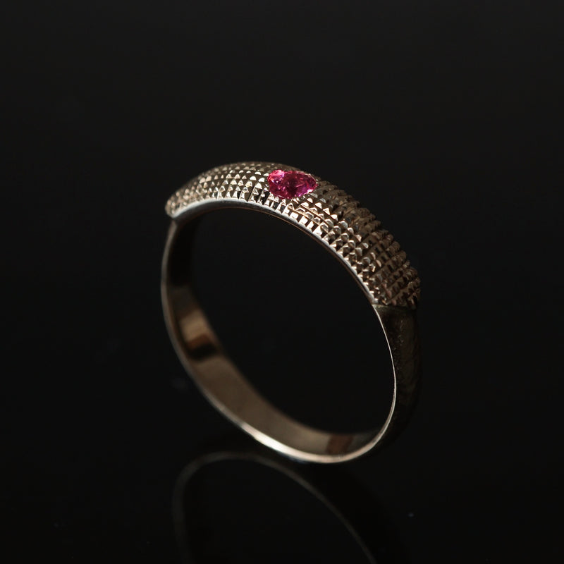 GERMEDEUR / CLOUS DE PARIS Ring Round Pink Spinel K18YG