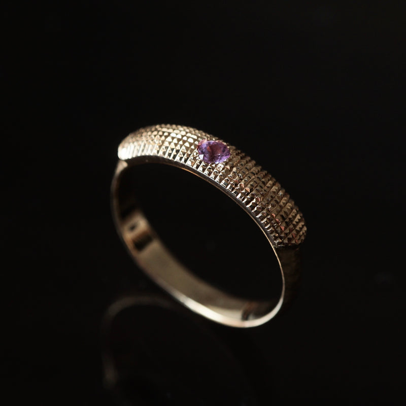 GERMEDEUR / CLOUS DE PARIS Ring Round Purple Sapphire K18YG