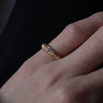 GERMEDEUR / CLOUS DE PARIS Ring Round Purple Sapphire K18YG