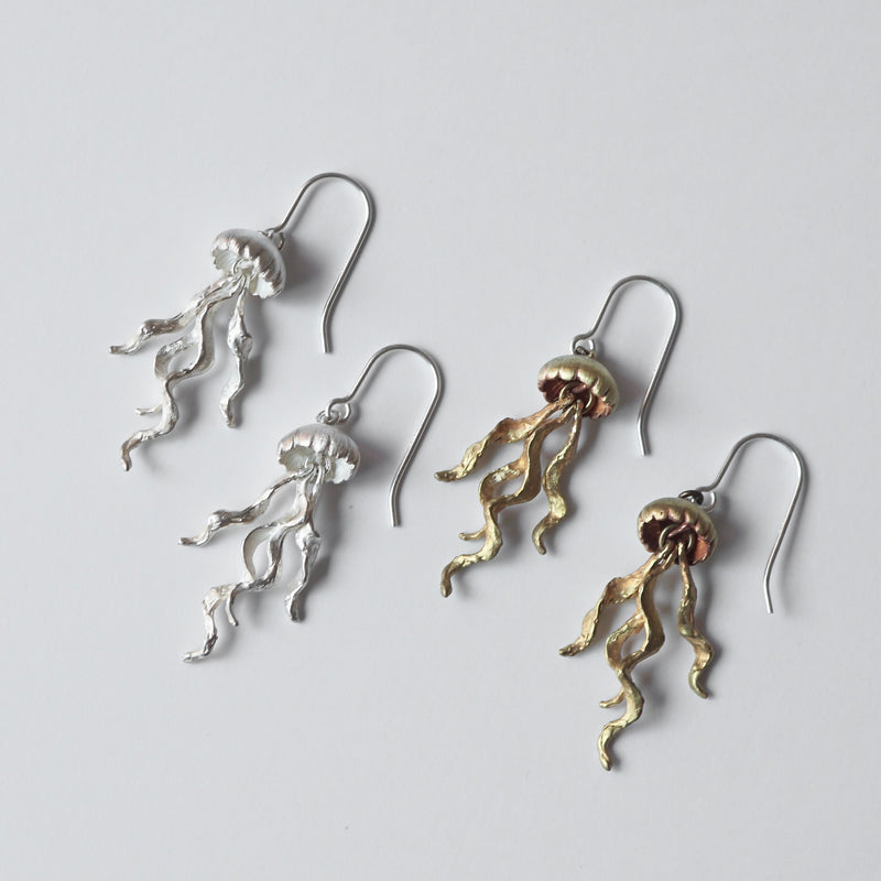 cocoon / jellyfish earrings