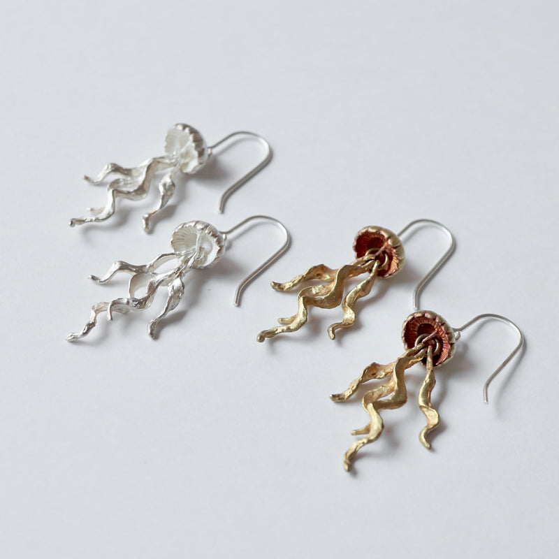 cocoon / jellyfish earrings