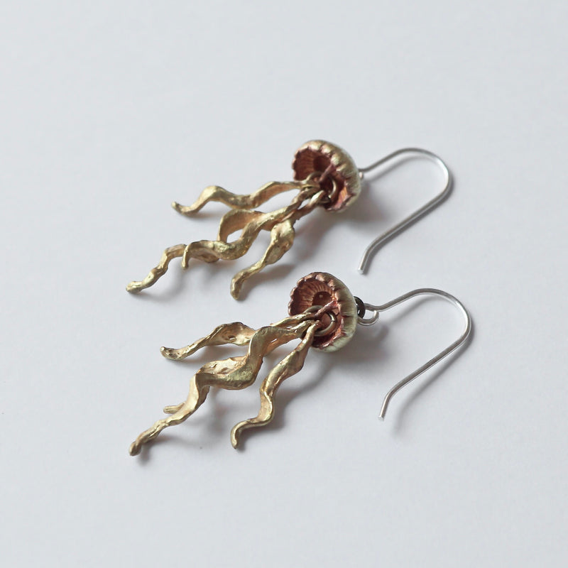 cocoon / jellyfish earrings