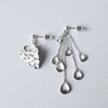 cocoon / Mermaid scale earrings silver