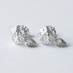 cocoon / hydrangea earrings silver