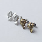 cocoon / hydrangea earrings silver