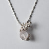 cocoon / "sea lucky charm" necklace rose quartz