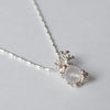 cocoon / "sea lucky charm" necklace rose quartz