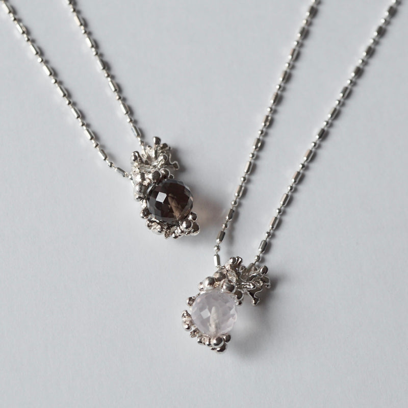 cocoon / "sea lucky charm" necklace smoky quartz